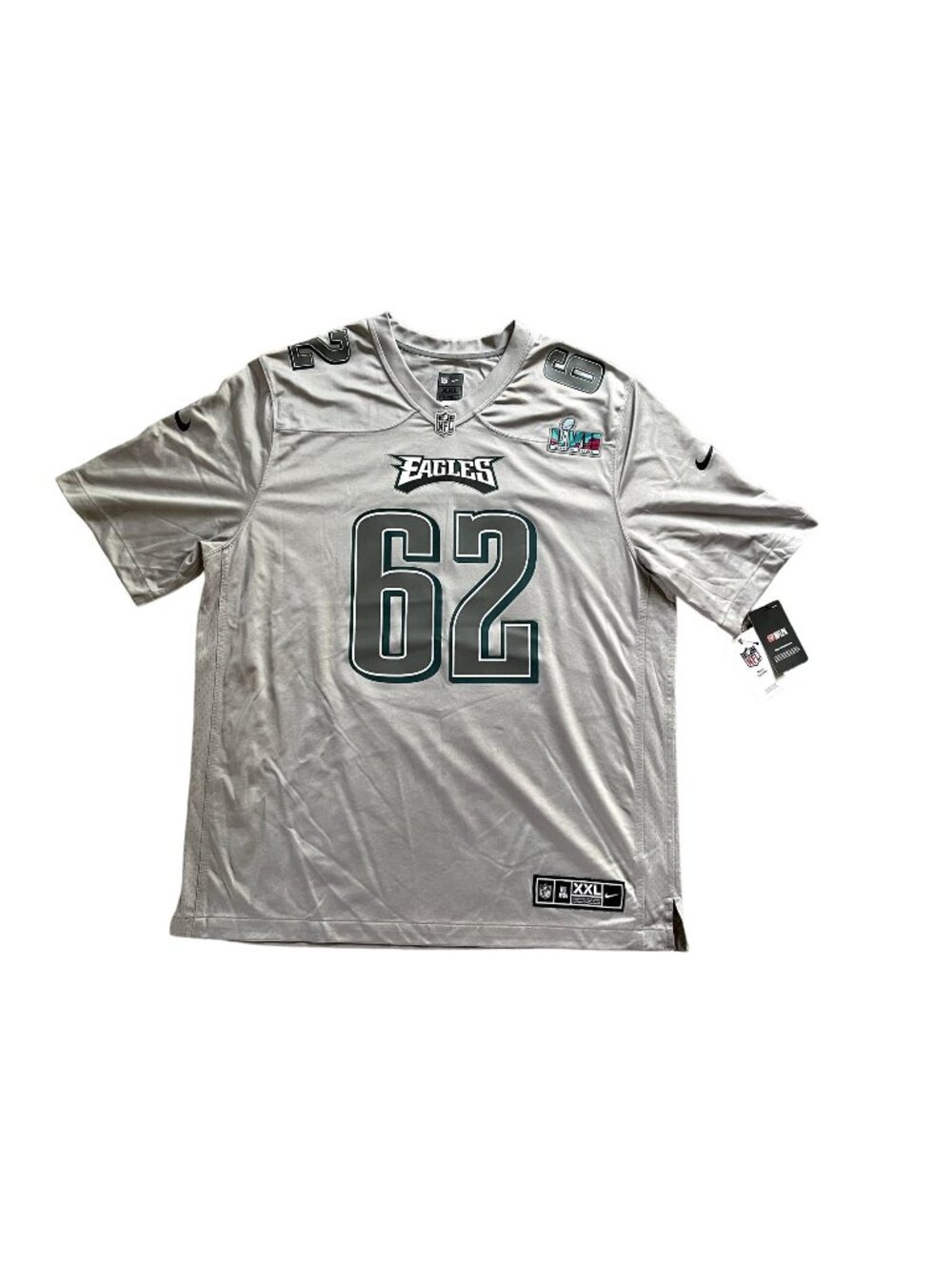 Nike Philadelphia Eagles Jason Kelce Super Bowl LVII Jersey Mens 2XL
